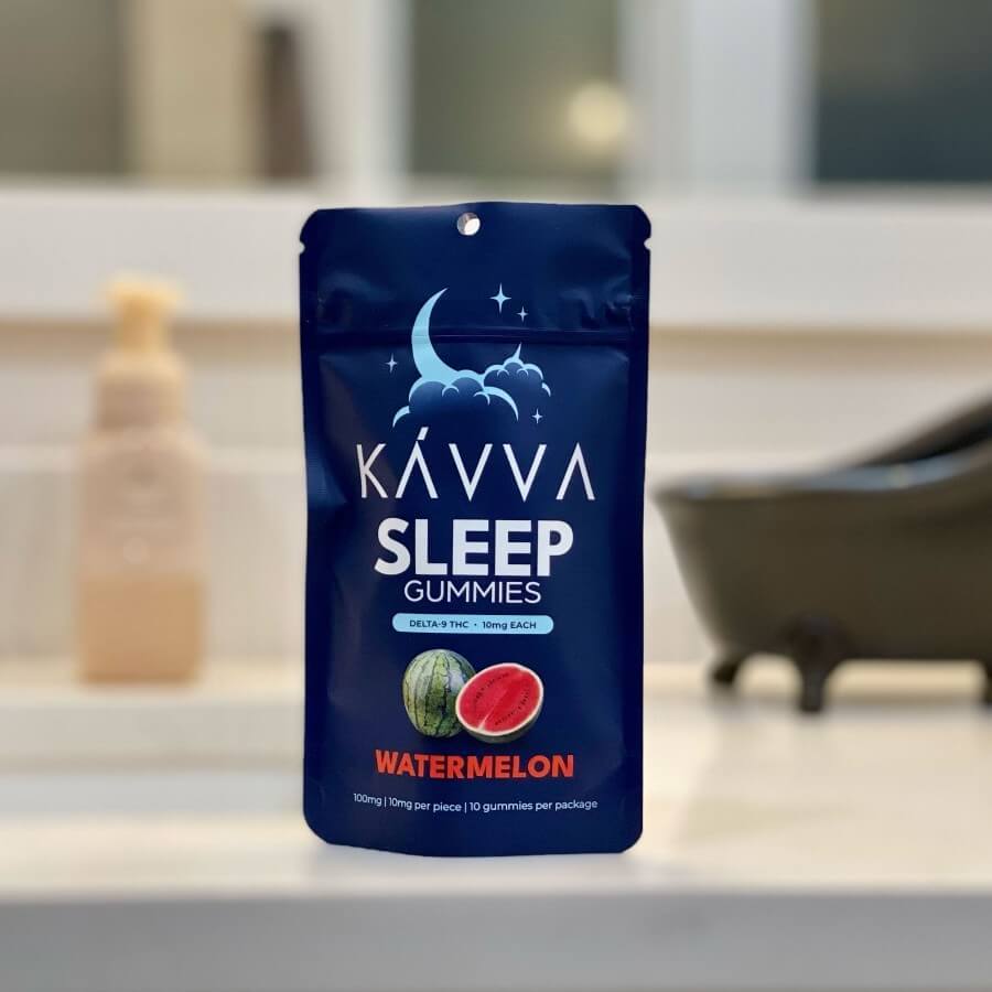 watermelon-sleep-kavva-delta-9-gummy-packaging-on-bathroom-counter-kavva-2023
