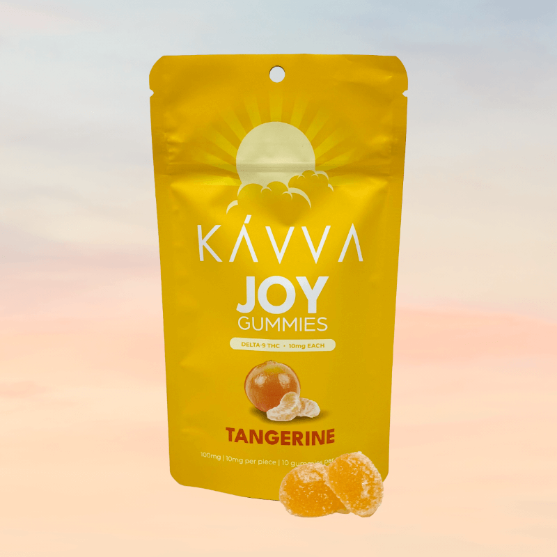 joy-tangerine-kavva-delta-9-thc-gummies-sunrise-behind-packaging-kavva-2023